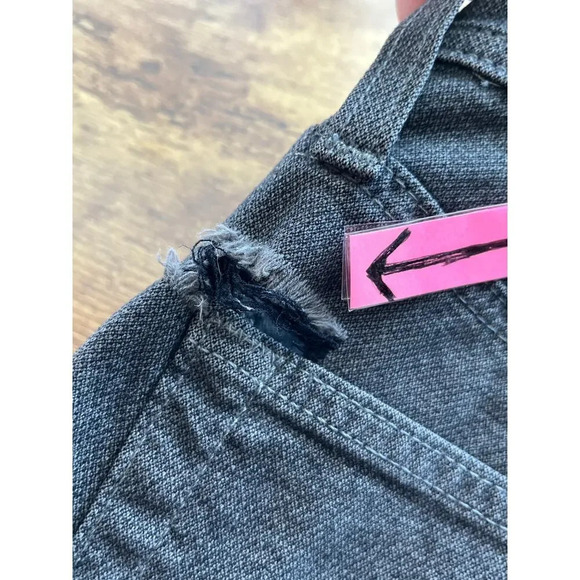 Adriano Goldschied Mens 30X34 Dark Gray The Everett Slim Straight Jean FLAWS - Picture 5 of 14